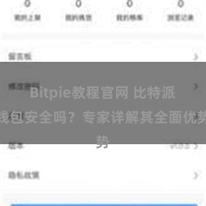 Bitpie教程官网 比特派钱包安全吗？专家详解其全面优势